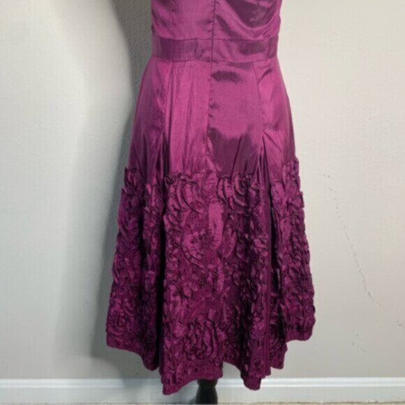 Jessica Simpson Purple Strapless Fit & Flare Cocktail Dress - Picture 11 of 13